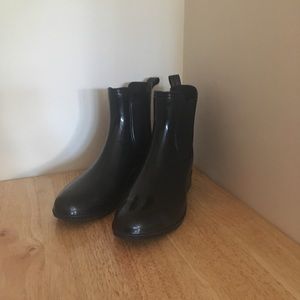 Black Ankle Booties (Waterproof/Rain-boots)